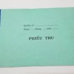 Phiếu thu 1 liên (13*19 giấy tái sinh)