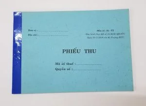 Phiếu thu 1 liên giấy fort