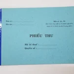 Phiếu thu 1 liên giấy fort