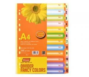 Bìa phân trang giấy 12 số (Pgrand)