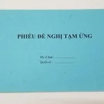 Phiếu đề nghị tạm ứng 13*19 (giấy fort)