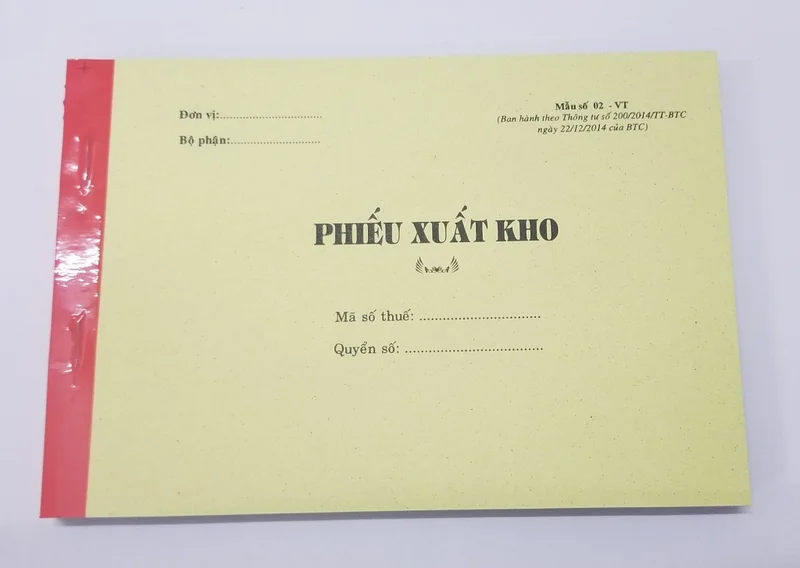 Phiếu xuất kho 3 liên (13x19 50 bộ)