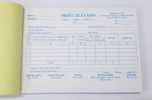 Phiếu xuất kho 3 liên (13x19 50 bộ)
