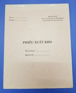 Phiếu xuất kho 1 liên (20*25 giấy tái sinh)