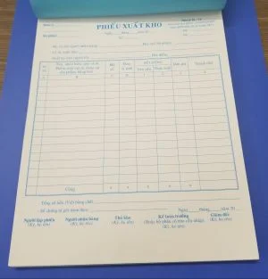 Phiếu xuất kho 2 liên (20*25 50 bộ)