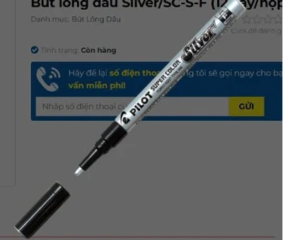Bút nhũ bạc PILOT (SC-S-F)