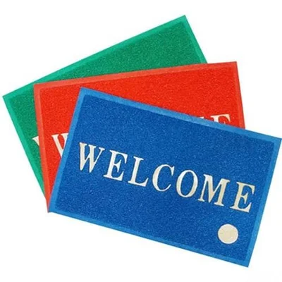 Thảm cao su welcome 60*90 (xanh dương)