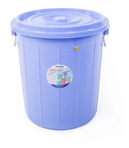 Thùng nước nhựa tròn 80L (có nắp)