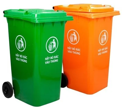 Thùng rác nhựa ngoài trời 240L