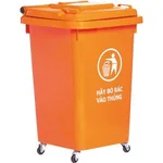 Thùng rác nhựa ngoài trời nắp lật 60L