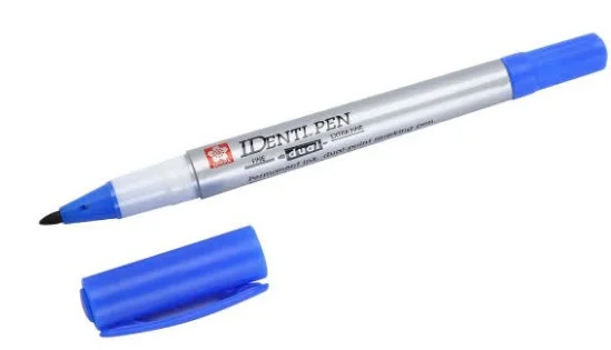 Bút lông dầu 2 đầu (Sakura Identi XYKT-36 - Xanh)