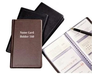 Sổ namecard bìa da đen YaPeng 160