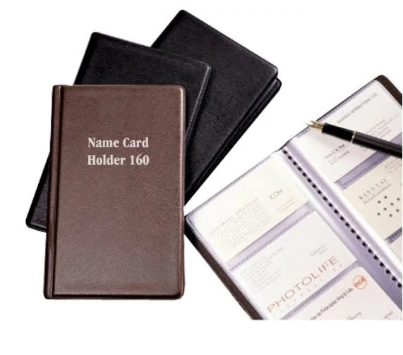 Sổ namecard bìa da đen YaPeng 160